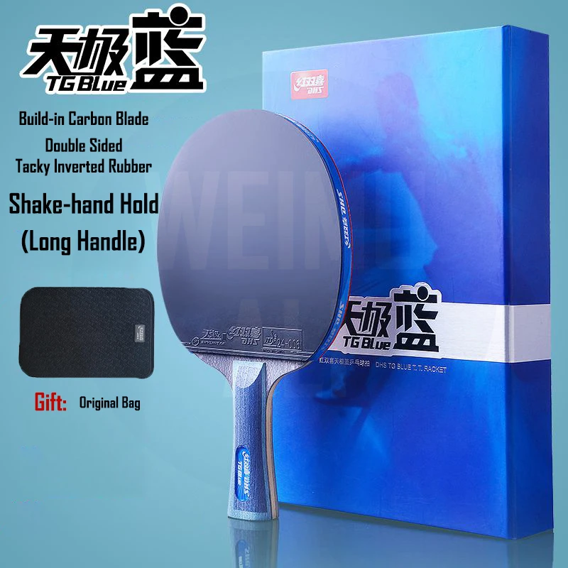 DHSSkylineBlueProfessionalTableTennisRacketBlueSpongeInverted