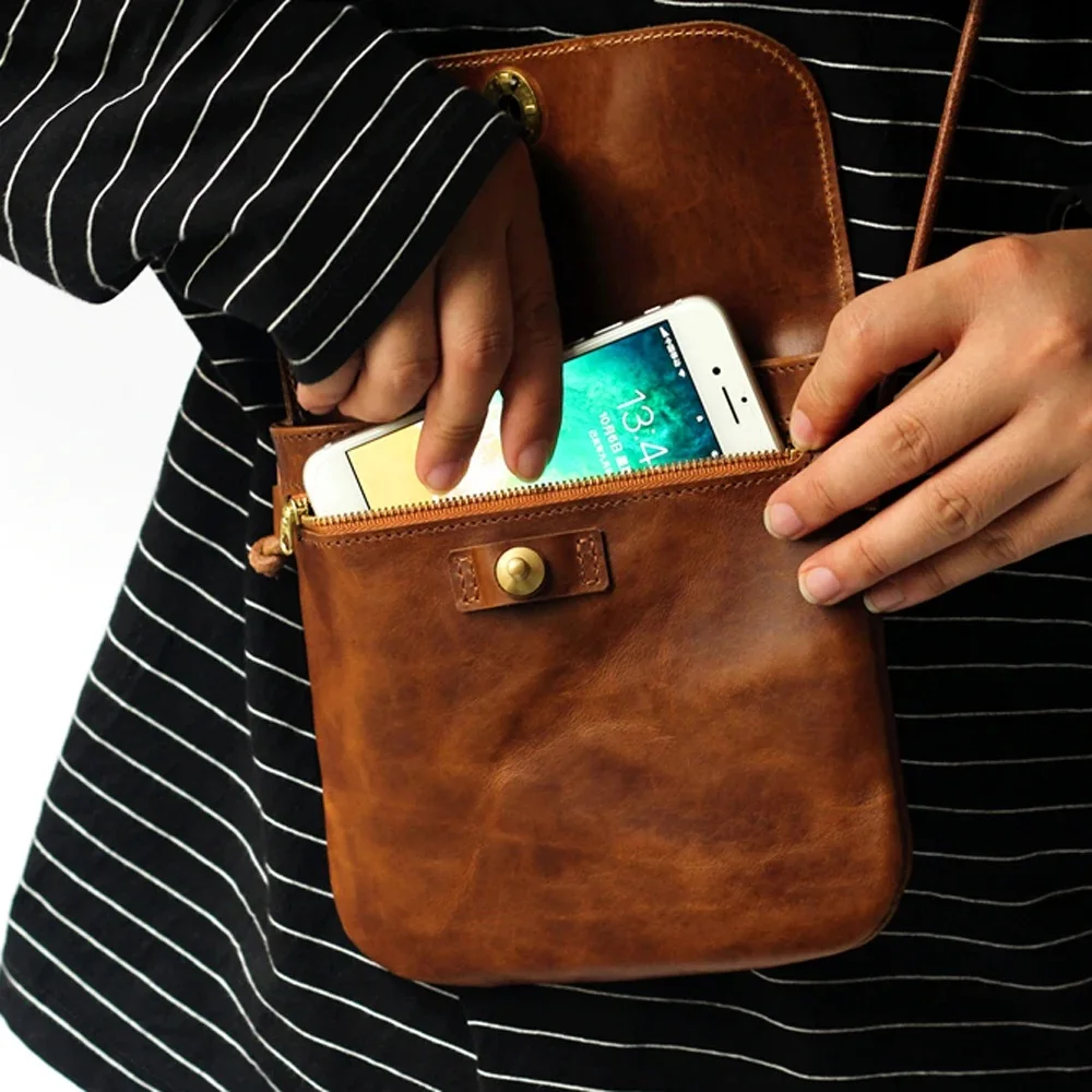 Kraft Paper Sewing Pattern Leather Craft Vintage Shoulder Bag Die Cutting Template 500gsm 19x18x1.5cm