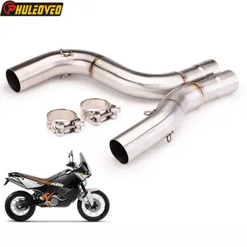 Motorcycle Exhaust Middle Link Pipe for KTM 990 Adventure 2006-2012 for KTM 990 Adventure S/R Escape Moto Muffler Connect Pipe