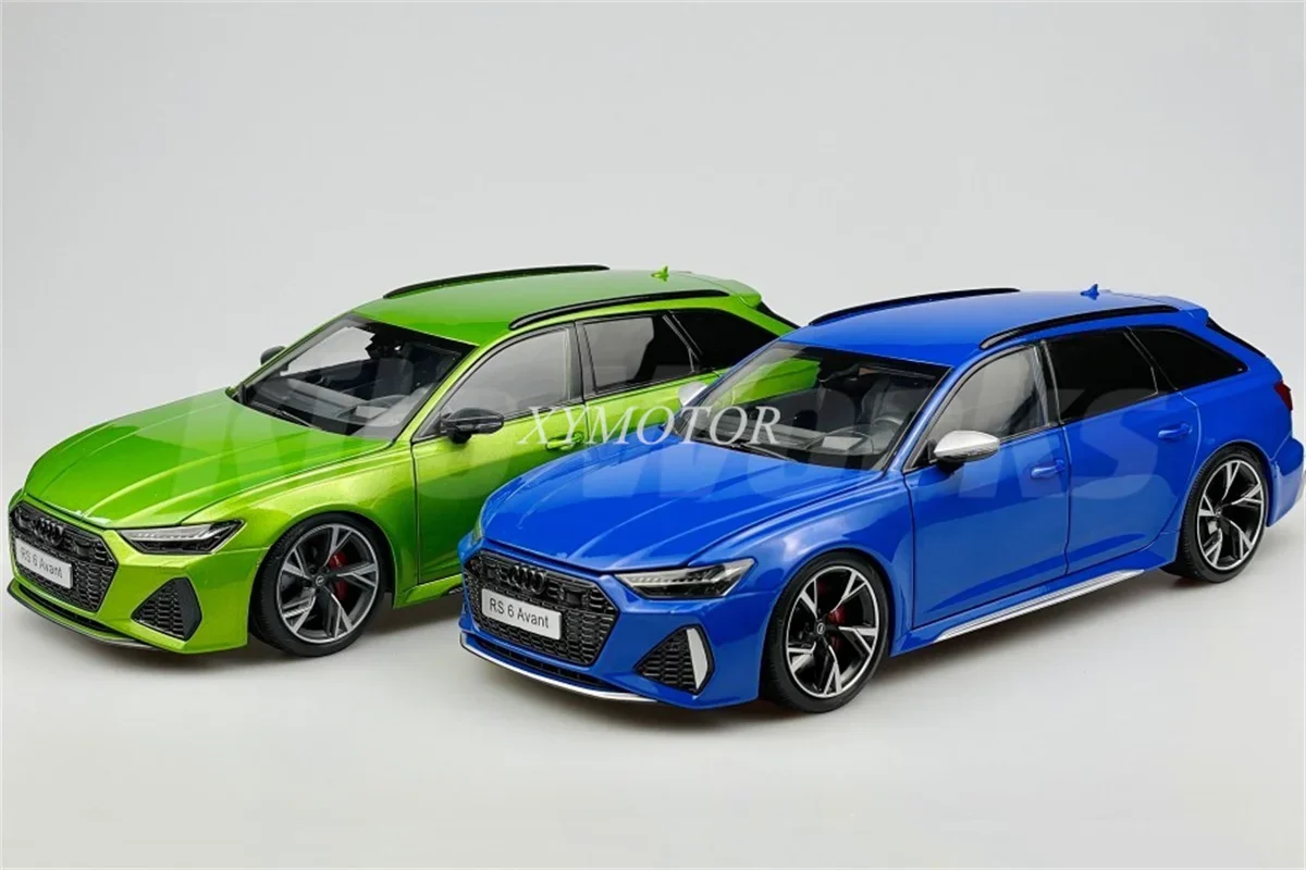 

Kilo Works KengFai 1/18 For Audi RS6 C8 Wagon Metal Diecast Model Car Blue/Green/Red/Black/Gray Toys Hobby Gift Collection