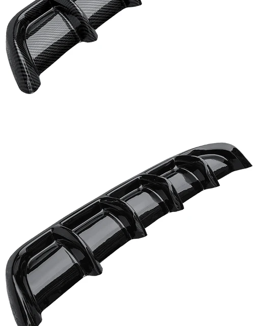 Black JDM Shark Fin Rear Bumper Diffuser Lip For 2003-2007 Infiniti G35 Coupe – Unpainted Polyurethane