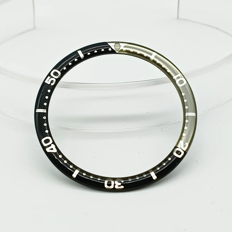 Premium 38mm Diver Watch Bezel Insert - Aluminum Resin Bezel Ring Spare Part