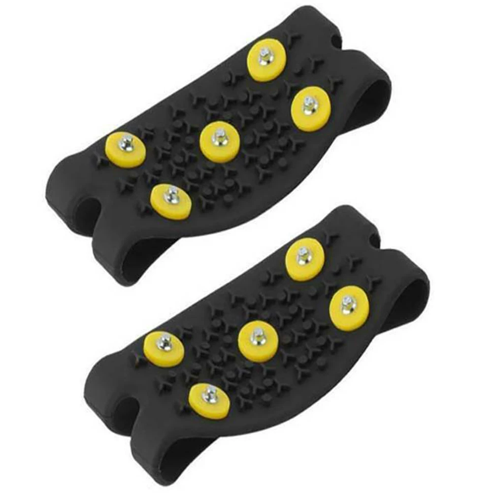5-Stud Climbing Crampons Anti Slip Snow Claw Shoe Covers Unisex Boots Snow Cleats Walking Hiking Accessories