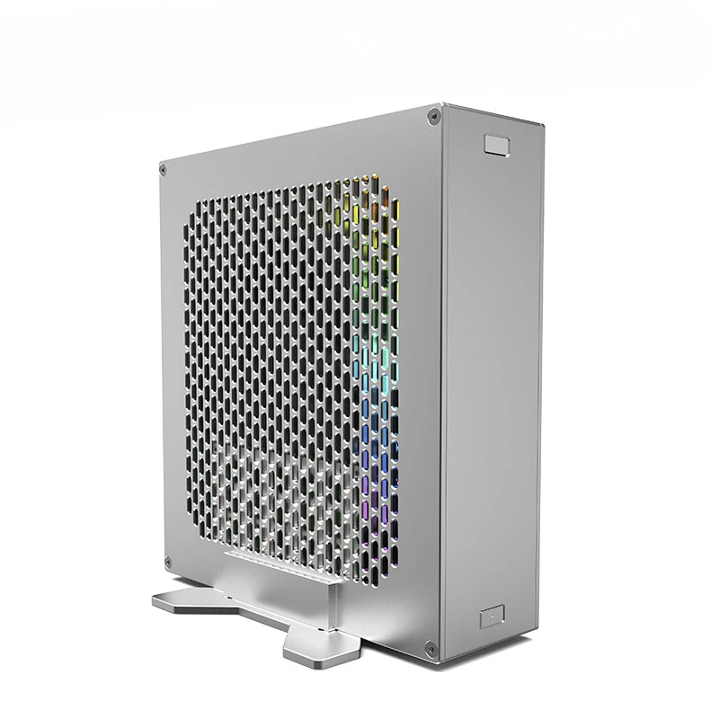 

The 2.2-liter mini DC-M2 ITX chassis supports built-in DC power supply