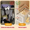 Foladable Oxford Cloth Window Visible Clothing Covered Storage Box, Household Clothing Fabric Storage Box, Large Organizing Box 3