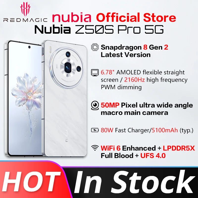 Nubia Z50s Pro 5G 6.78 inch 120Hz AMOLED flexible Latest Version ...
