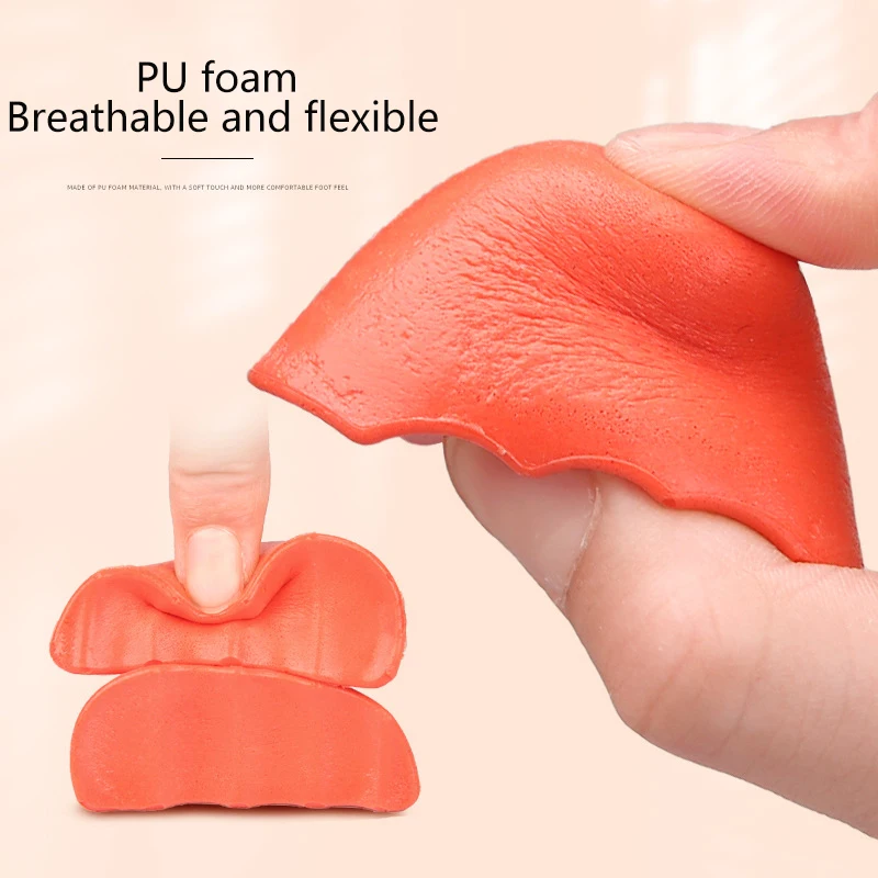 PU Foam Toe Plug Soft Half Insoles Reusable Toe Sponge Filler Insert For Shoes Adjustable Too Big Foot Brace Pads Unisex Inserts shoe insoles forefoot pads toe pads forefoot cushion