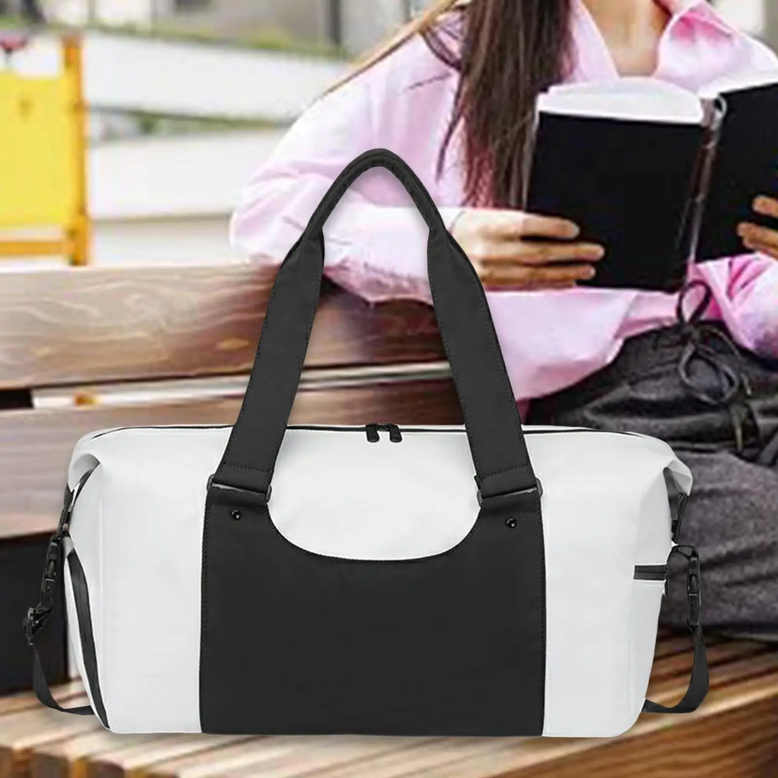 조절 가능한 숄더 스트랩 러기지 백, 여행 더플 백, 토트 오버나이트 백 
