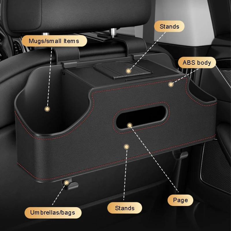 Baby Bottle Holder Car Seat Headrest Drink Cup Holder Rear Seat Kids Phone Tissue Box Hanging Toys Hook