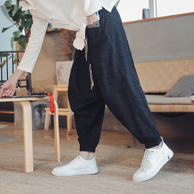 Spring Summer Cargo Pants Men Thin Quick-drying Ankle Length Harem Pants  Casual Men's Fashion Loose Streetwear Joggers Trousers - Casual Pants -  AliExpress