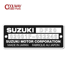

2 PCS Customized Engrave SUZUKI MOTOR CORPOATION Aluminum ID Tag
