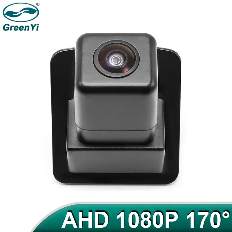 GreenYi 170&deg; 1080P AHD Starlight Night Vision Rear View License Plate Light Camera Mercedes Benz W204 W212 W221 S Class Car rear camera rear view camera front and rear cameras