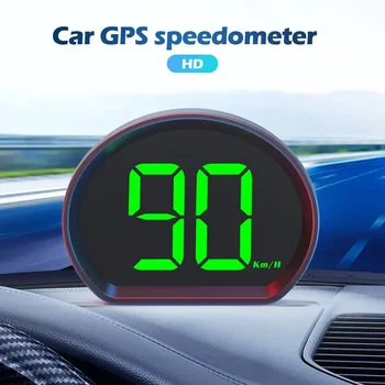 Tachimetro digitale per auto Display HUD Misuratore di velocità GPS KMH MPH Dispaly per tutti i camion per auto Plug and Play Accessori per ricambi auto