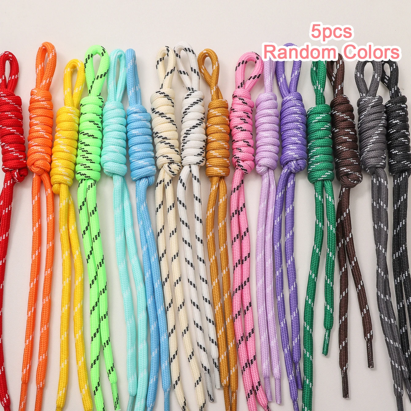 Colored Nylon Braided Rope for DIY Beads and Pendant Decorations (5-10pcs)