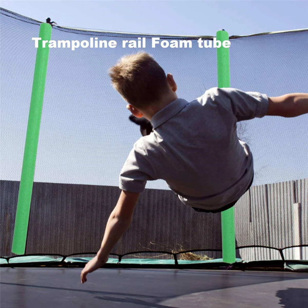BAAU 24Pcs Trampoline Pole Foam Sleeves,Trampoline Padding Replacement,Trampoline Protective Sleeves Foam Tubing Green
