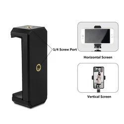 Universal Smartphone Tripod Stand Holder and Mount Adapter (Phone clip)