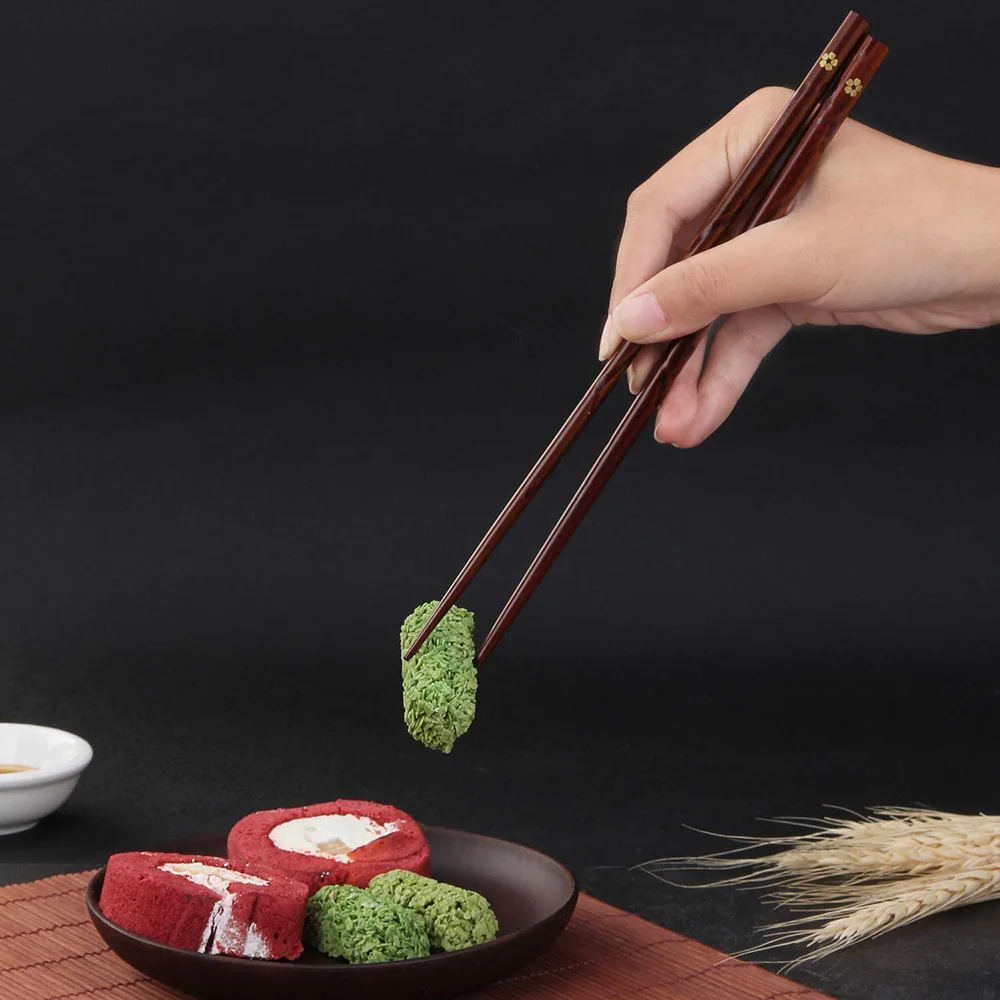 Set Di 5 Paia Bacchette In Legno Gimars - Stile Giapponese/Cinese, Riutilizzabili E Lavabili, Per Sushi E Cucina Asiatica - Foto 11