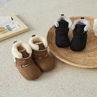 Suefunskry Toddler Baby Girls Boys Snow Boots Winter Warm Soft Sole Plush High Top Boots Non Slip Shoes 1