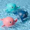 Baby Bath Toys Kids Swimming Clockwork Dolls Play Water Fun Bathing Cute Funny Children Bathroom Shower Bathtub Animals Toy 4