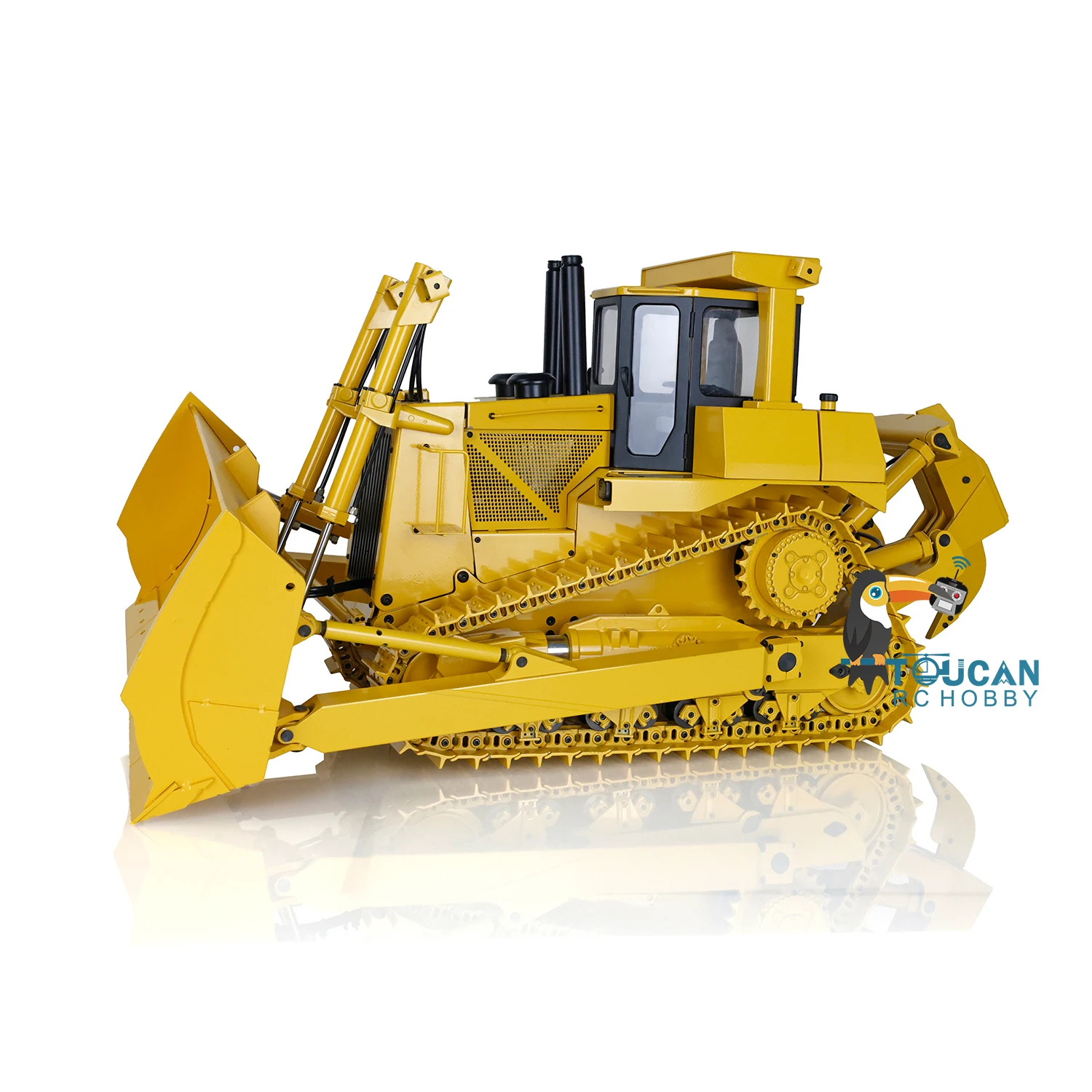 In Stock Metal 1/14 RC Hydraulic Bulldozer Model DXR2 Radio Control Dozer New Sound Module W/O Remote Controller Receiver Toys 2