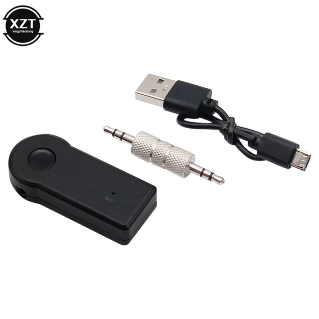 AUX Bluetooth Adapter 3.5mm Phone Audio Car Stereo Music Receiver with Mic