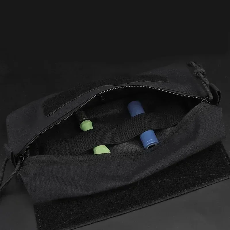 Pack Tactique : Gilet + Mini Poche Abdominale à Chute - EDC - Chasse - Sac Rangement Zip