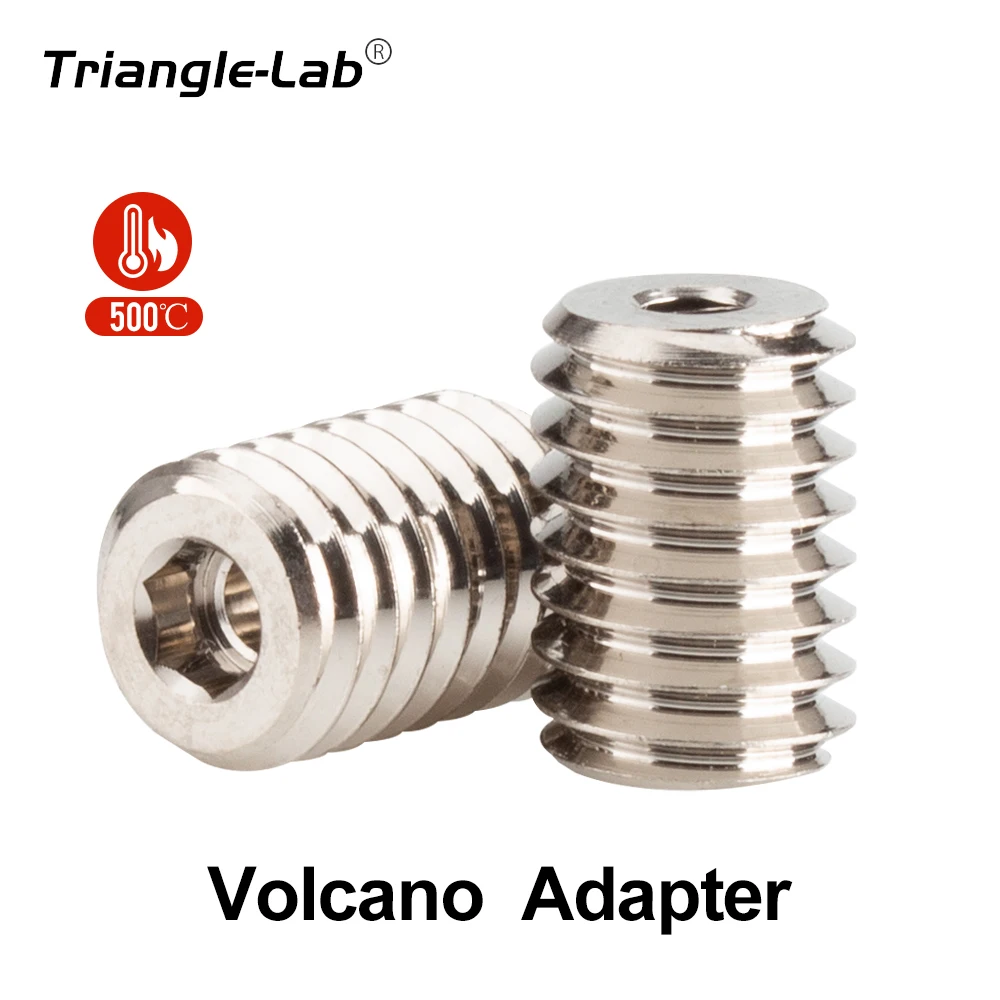 Trianglelab High Flow  Nozzle Copper Volcano Adapters compatible CHC PRO CHCB-V Volcano Heater Block to V6 Nozzle ZS V6 NOZZLE