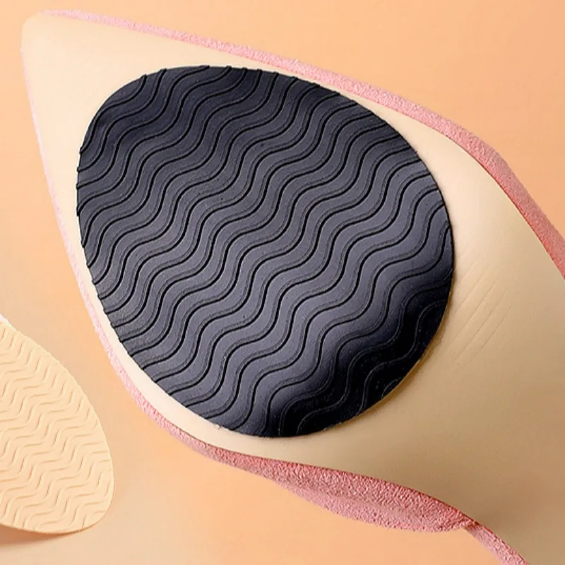 Silicone Sole Anti Slip Sticker High Heels Anti Friction Patch Shoes Hard Wearing Paster Soft Water-drop Shape Shoe Accessories