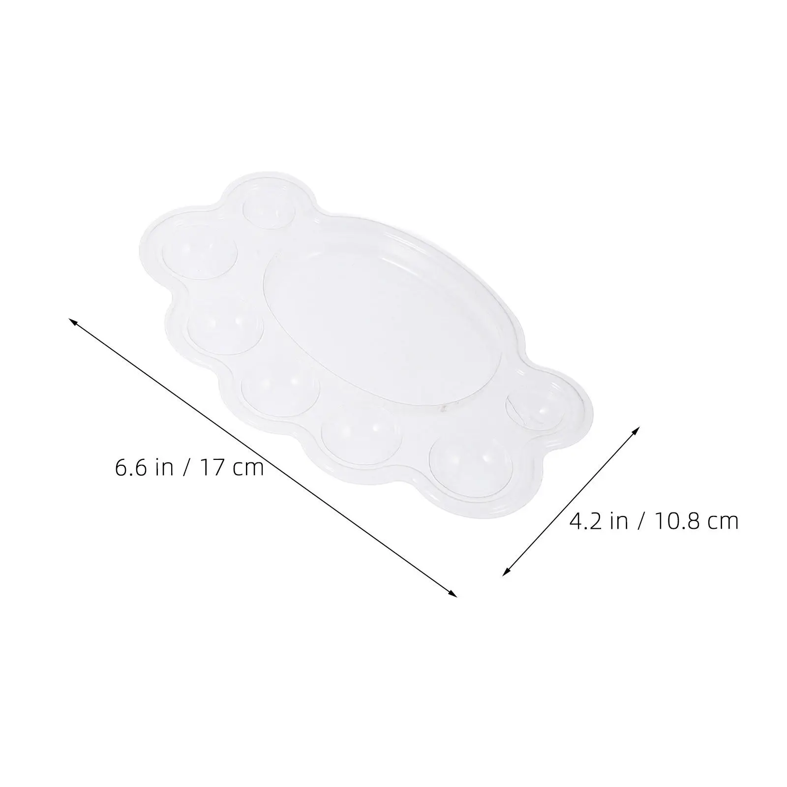 100Pcs 일회용 플라스틱 혼합 팔레트 휴대용 페인팅 트레이 수채화 그림 팔레트 스케치 페인트 트레이 야외 예술 사용
