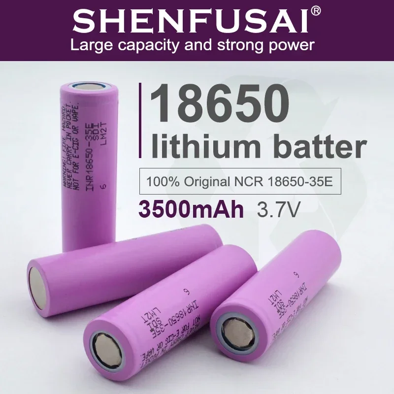 

LNR18650 Lithium Ion Rechargeable Battery, 35E, 3.7V, 3000mAh, 20A Discharge, Suitable for E-cigarettes, Electric Tools, Etc
