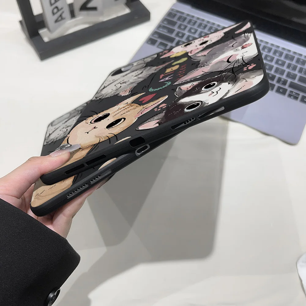 Frosted Tablet Case with Cat Lover Aesthetic - Exclusive Design & Premium Protection