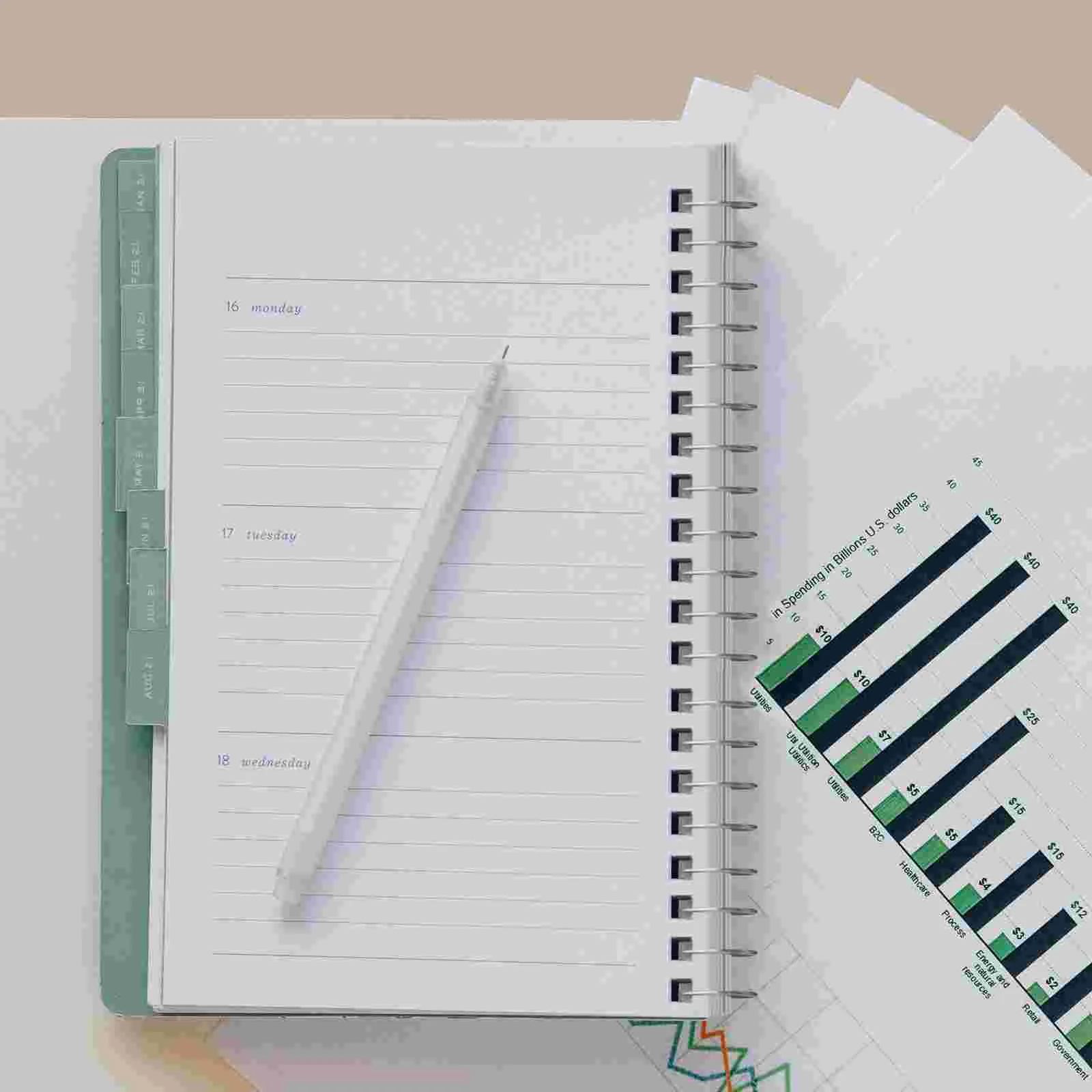 50 Pcs Metal Book Rings Loose Leaf Binder Rings Flash Card Clasps Office Binding Supplies Note Cards Accessories Silver