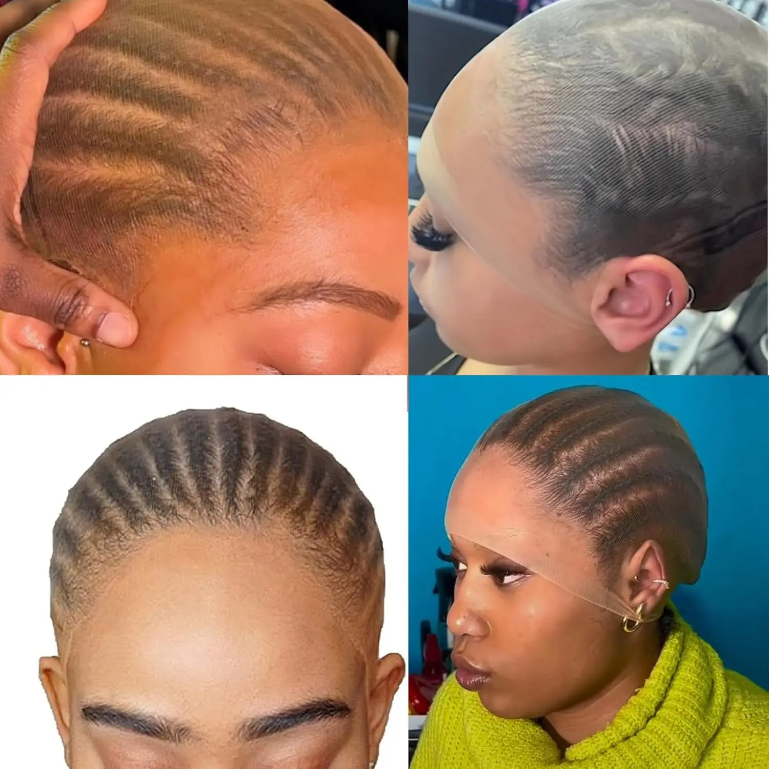 Wholesale  Wig Cap for Women Invisible Ultra-thin Stretchy Stocking Caps for Lace Front Wigs Sheer Wig Cap Thin Nylon Cap