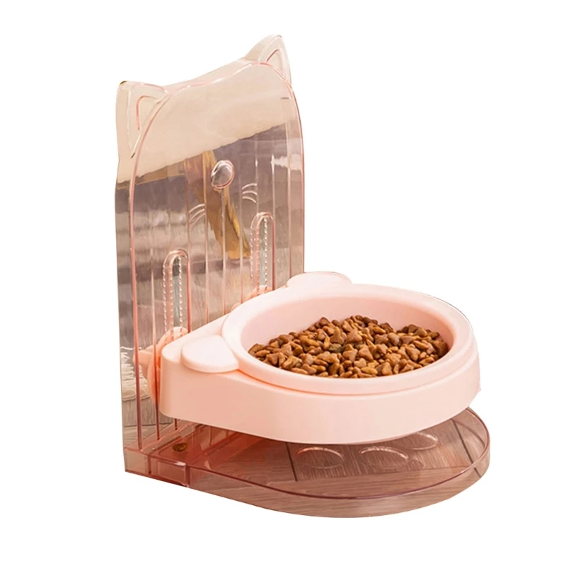 

Pink/Gray Elevated Dog Feeding Bowls Neck Protectors Dog Bowls Food Water Bowls
