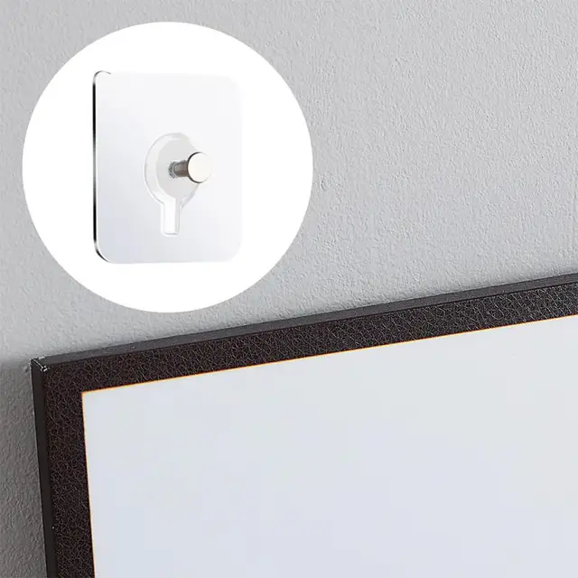 10 Dcs Nem Nyomkövető Önmagasztó Körmök Hookholder Fali Függő Készlet Képkerethez Festett Kép Poszter Óra Nincs Fúró - Image 2