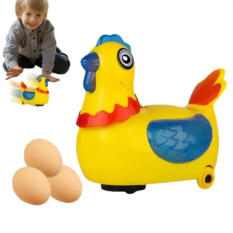 

Hen Toy Chick Electric Hen Toy Laying Eggs Creative Chicken Toy With Universal Wheels Educational Walking Toys Easter Ornaments