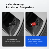 4Pcs Car Emblem Tire Valves Caps Covers Auto Accessories For Peugeot 206 307 308 207 3008 208 407 508 2008 5008 301 406 408 607 4
