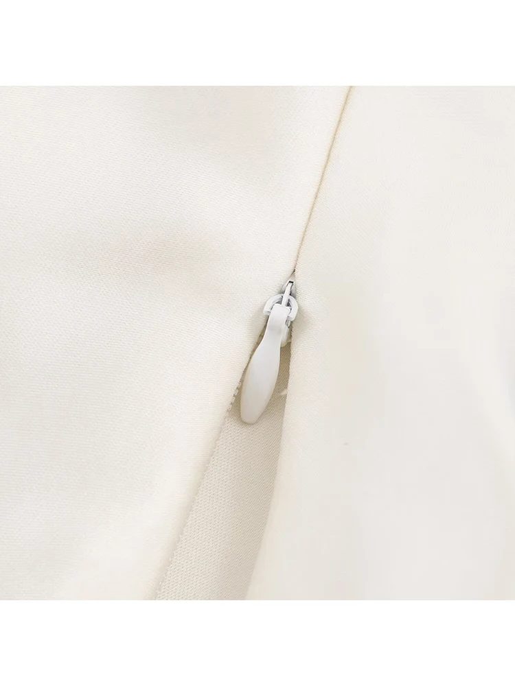 Autumn New Women's Solid Color Blouse Sexy Open Back Bow Collar Satin Shirt Casual Comfortable Long Sleeved Elegant Ladies Top