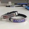 Adjustable Trump 2024 Bracelet Jewelry Epoxy Stainless Steel Silicone Bracelets For Women Men 4
