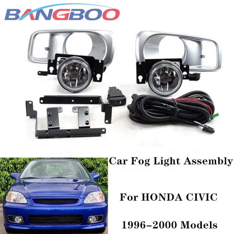 

1Set Car Front Bumper Driving Fog Light Assembly For HONDA CIVIC 1996 1997 1998 1999 2000 With Wire Harness