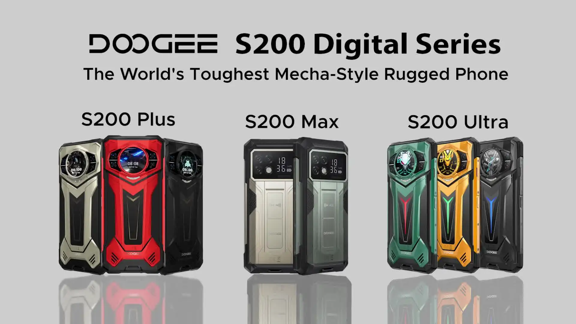 世界初公開 DOOGEE S200 ウルトラタフネスフォン 48GB+1TB Dimensity