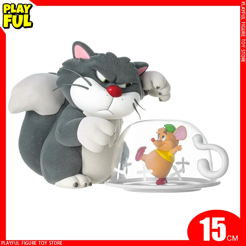 

Disney Lucifer Cat Proud Moment Series Dolls Kawaii Doll Toy Anime Figures Cartoon Pvc Creative Model Desktop Decorations Gifts