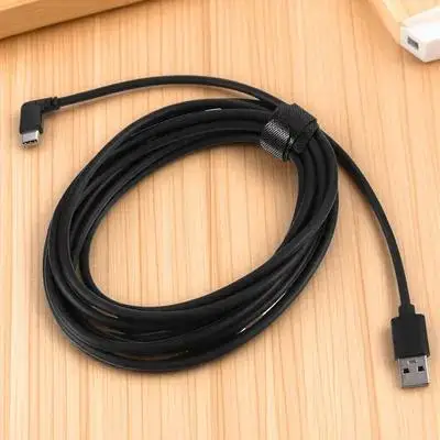 1Pcs USB C 케이블 유형 C PVC 외부 주석 도금 구리 와이어 고속 충전 데이터 전송 엘보우 디자인 전화선