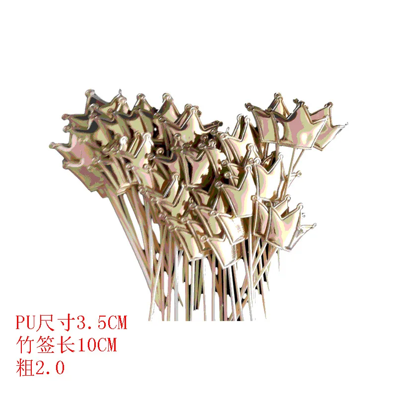 Description Picture 4 of item50PCS Birthday Cake Topper Mini Heart Star Cupcake Toppers Decorating Picks Kids Wedding Party Decorations Baby Shower Favors