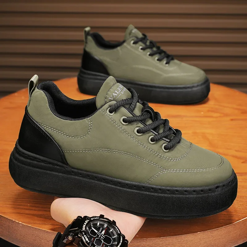 Winter Men's Thick-soled Casual Shoes Down Cloth Waterproof Lightweight Warm Outdoor Casual Shoes Plus Velvet Thickened Sneakers 2