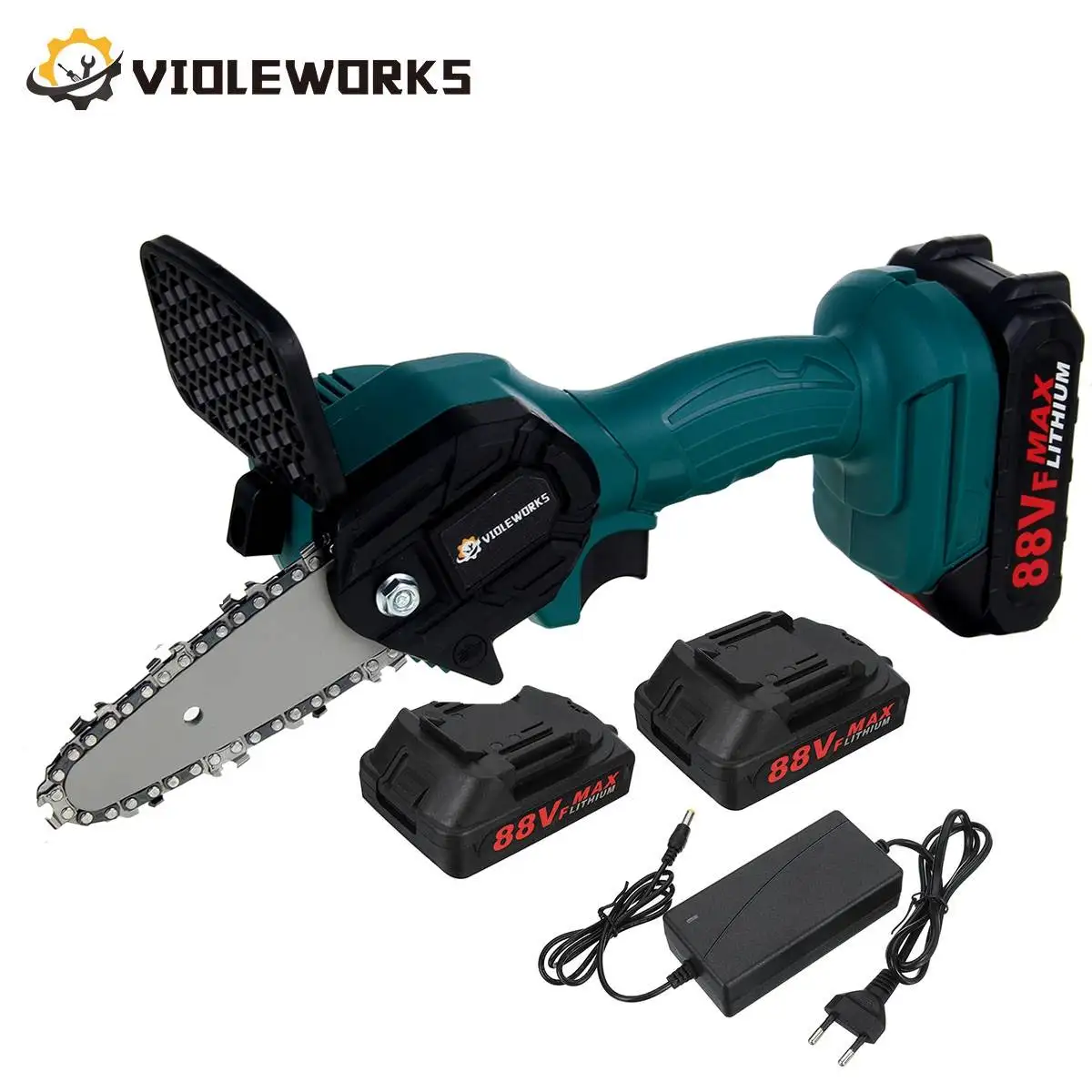 88V 4 Inch Electric Chain Saw Cordless Mini Handheld Pruning Saw