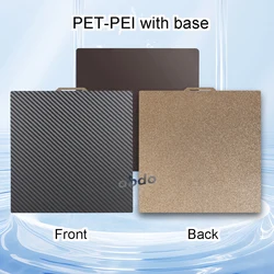 Enhanced 235x235 mm PEI Spring Steel Magnetic Build Plate for 3D Printer Heated Beds (PET - PEI with base)