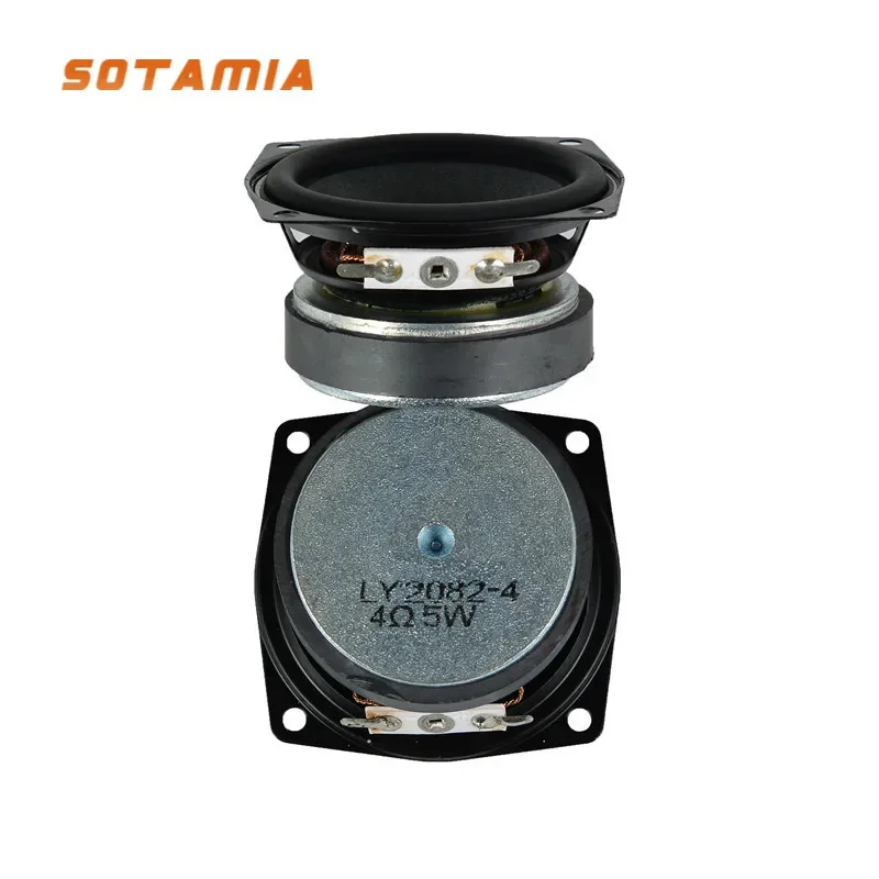 Sotamia-coluna Portátil de Borracha Rdge Hifi Altifalante Magnético Externo Gama Completa Ohm 5w 2.5 Pcs 2pcs
