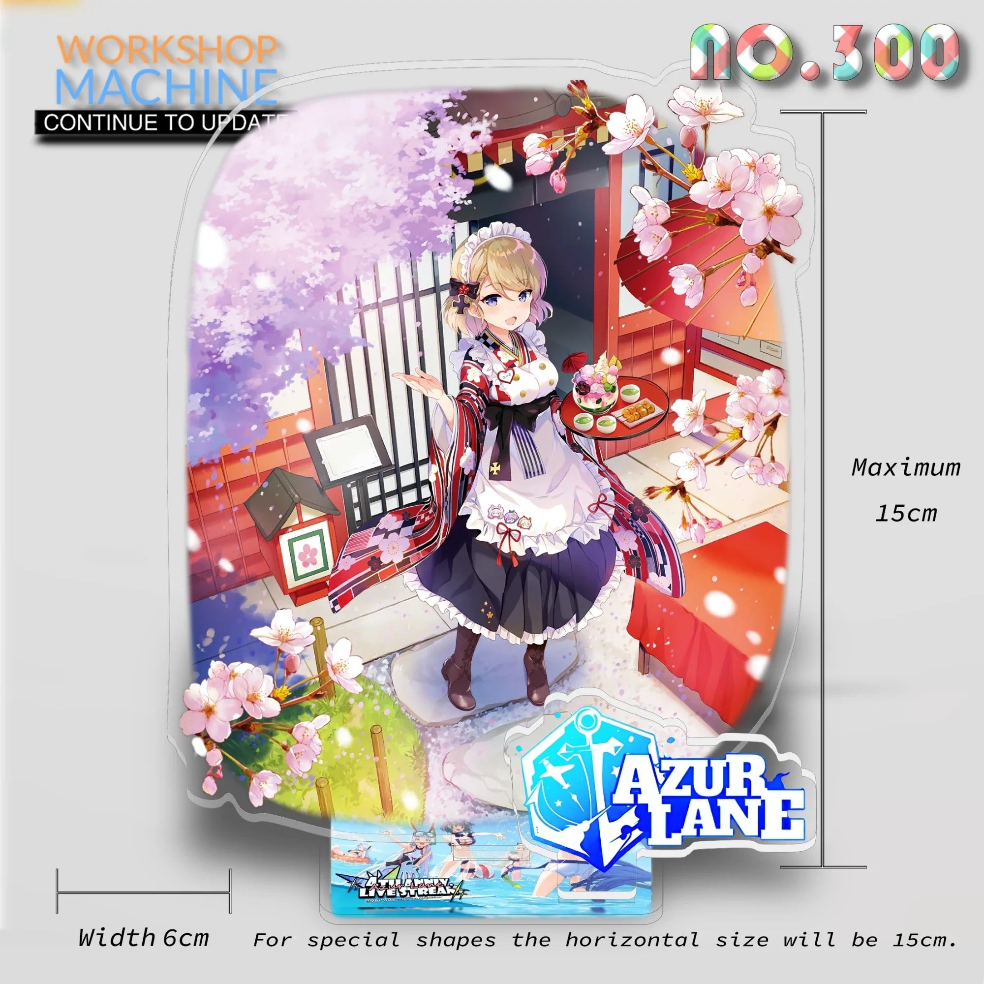 thumbnail image 1 of Decoraciones de anime Azur Lane P3 Decoración de escritorio de computadora Figuras de acrílico transparente Soporte de recuerdo Tendencia de alta precisión, 1 of 5