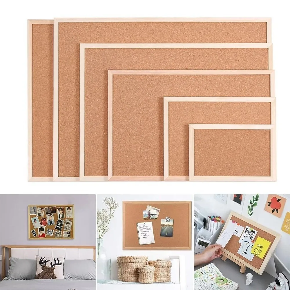 사진 벽걸이 DIY 코르크 디스플레이 패널 소프트 우드 메모 게시판 장 걸이형..